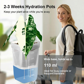 TineDew large reservoir keeps plants hydrated for weeks, reducing refills.
