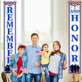Tineit Memorial Day banner closeup military silhouette enhances patriotic ambiance