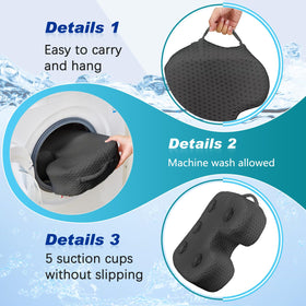 Tinideya air mesh seat closeup showing durable, breathable material for relaxed soaks