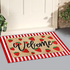 Tinideya double-layer mat enhances curb appeal while offering practical entryway protection.