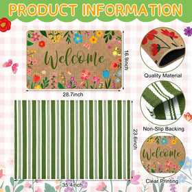Tinideya dual-layer doormat setup elevates entryway style and function.