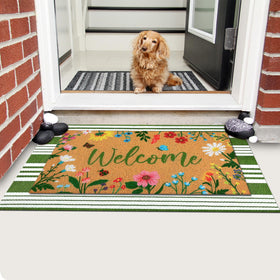 Tinideya durable entryway rug helps trap dirt and debris
