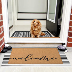 Tinideya elegant entryway mat adds warmth and hospitality to your doorway.