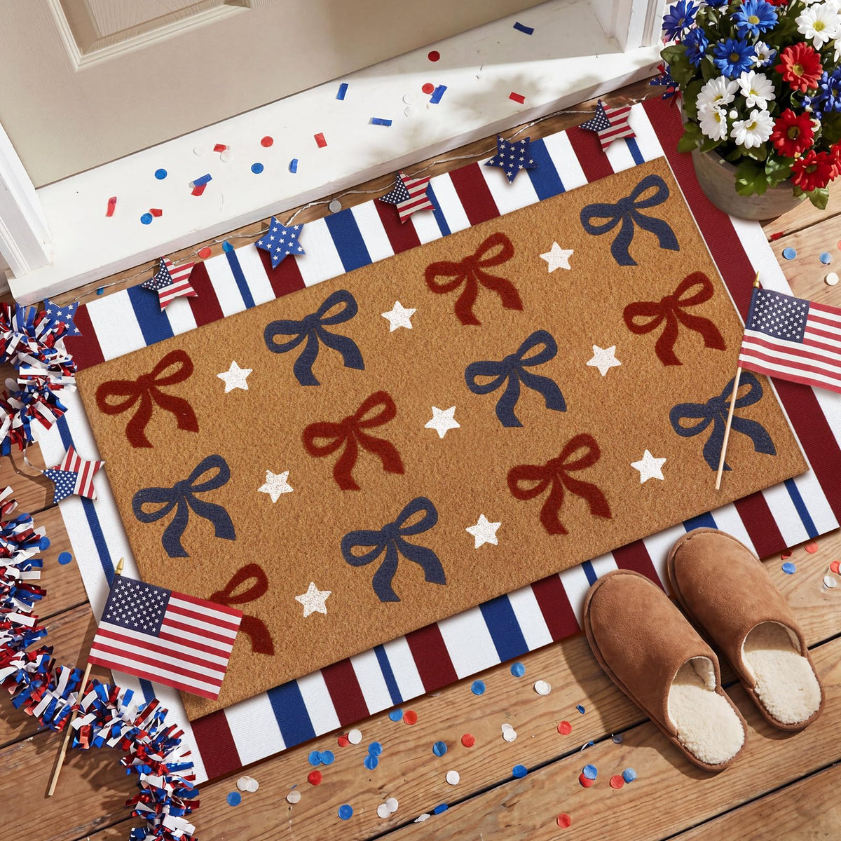 Tinideya 43x73 cm entrance mat for a warm, inviting entry.
