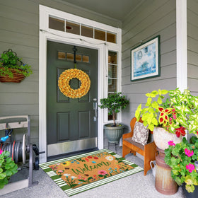 Tinideya entryway mat combines coir and rubber for durability