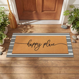 Tinideya Happy Place mat large 41x120 cm designed for wide entryways.
