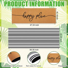 Tinideya door mat non-slip backing detail ensuring safety on entryways.