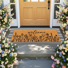 Tinideya large 41x120 cm door mat for indoor or outdoor use.