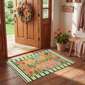 Tinideya linen top layer provides texture and stain resistance at the doorstep.
