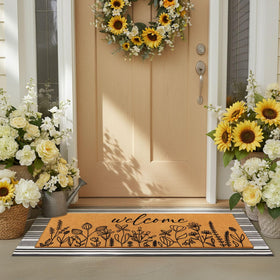 Tinideya versatile mat suitable for both indoor and outdoor entryways.