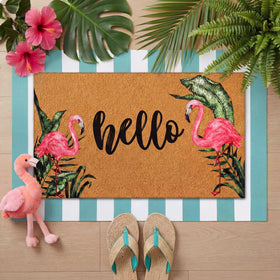 Durable Tinideya entrance mat made of polypropylene and rubber materials.