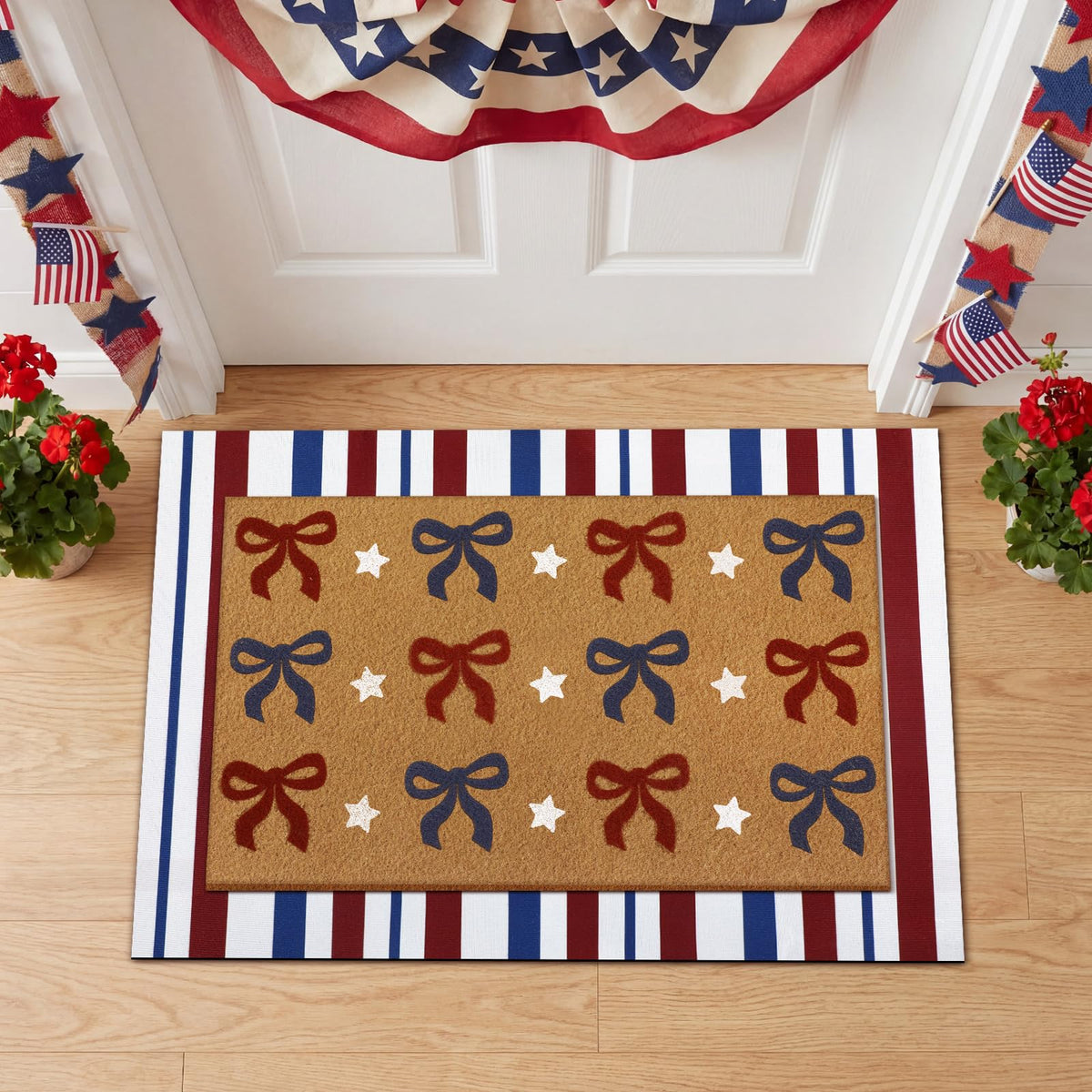 Tinideya Two-piece doormat set for decorating multiple doors.