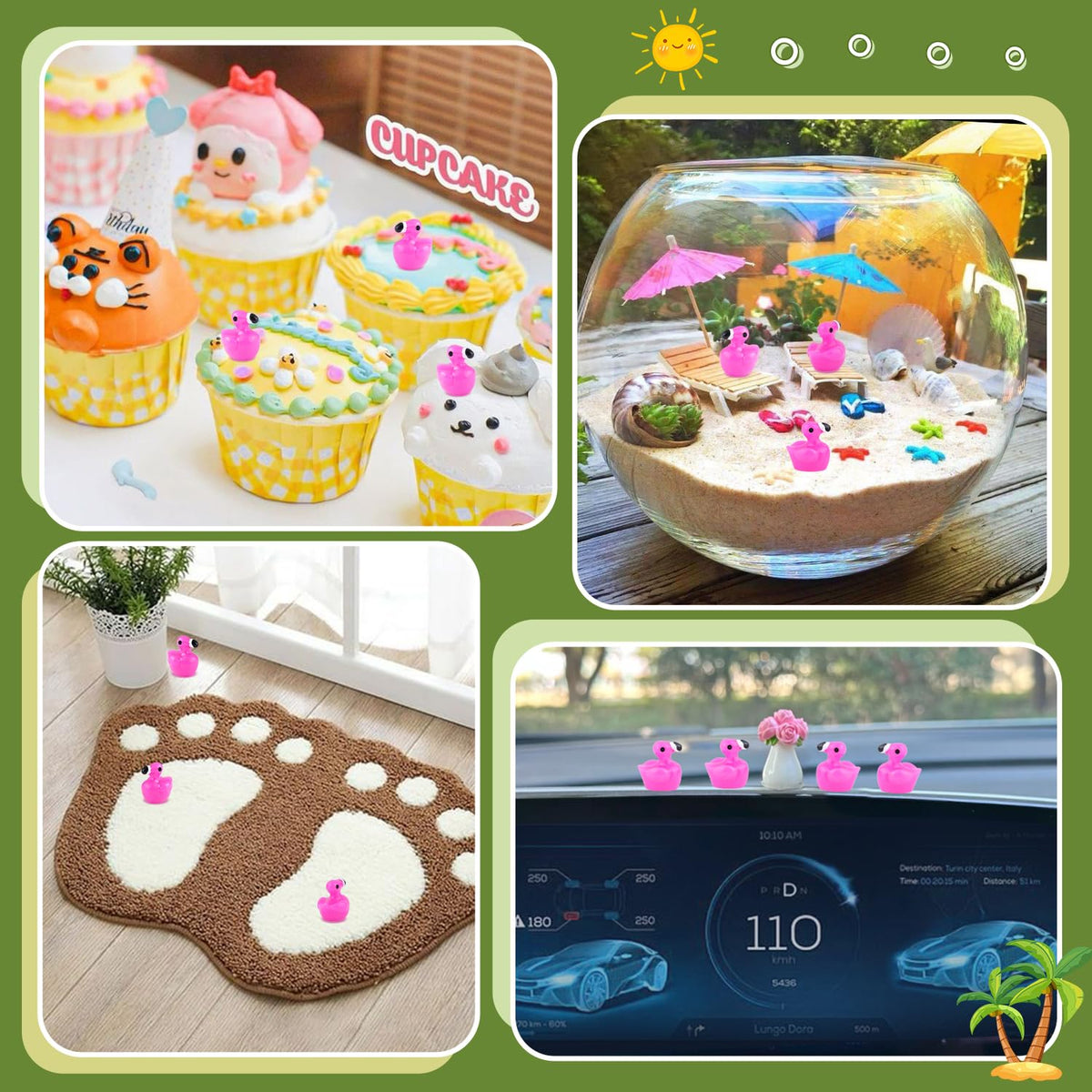 TINKRSTUFF resin animals suitable for decorations on cakes, tables, or displays