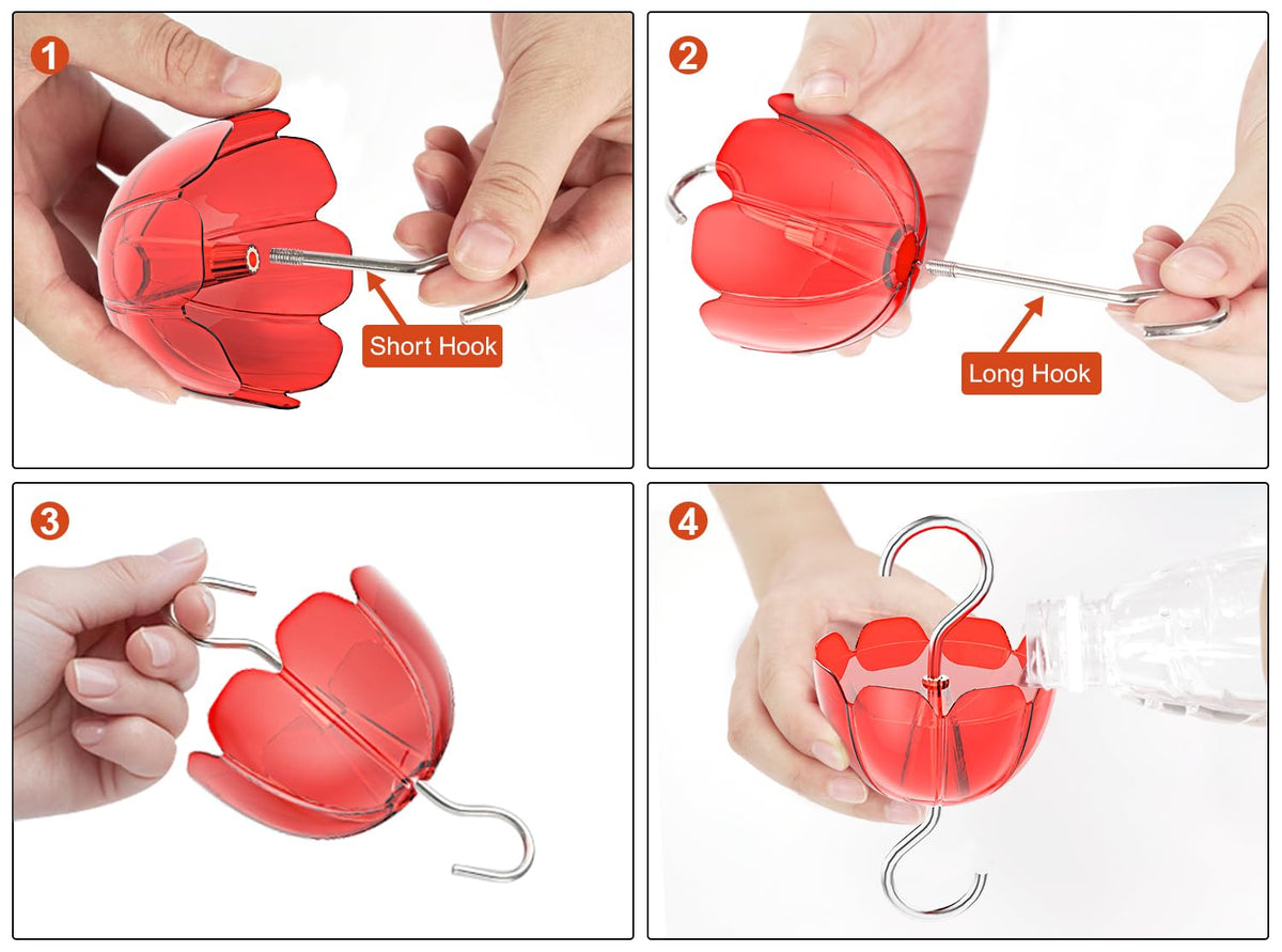 Easy setup Tinlaviy ant moat enables quick, clean hanging on your garden feeder.