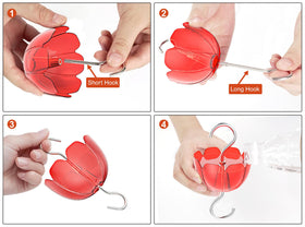 Easy setup Tinlaviy ant moat enables quick, clean hanging on your garden feeder.