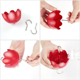 Tinlaviy large metal hooks simplify hanging on branches.