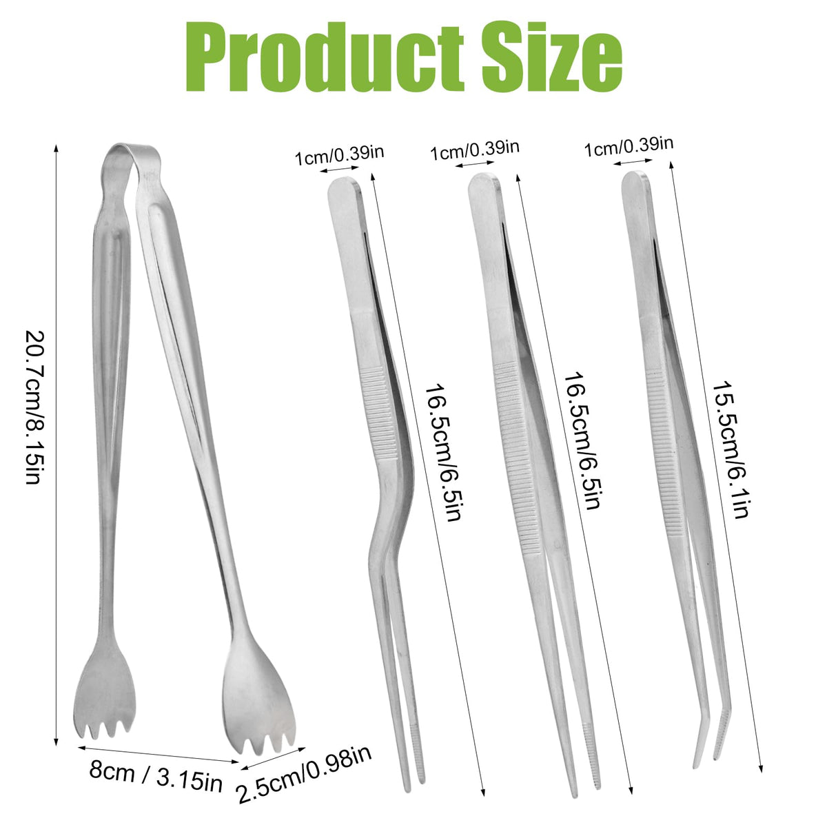 Tinoaly tweezers straight tip for delicate handling of tiny seedlings.
