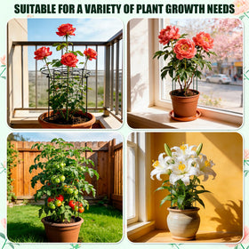 Tinrbip Peony Cages green coating complements garden aesthetics and reduces visual distraction
