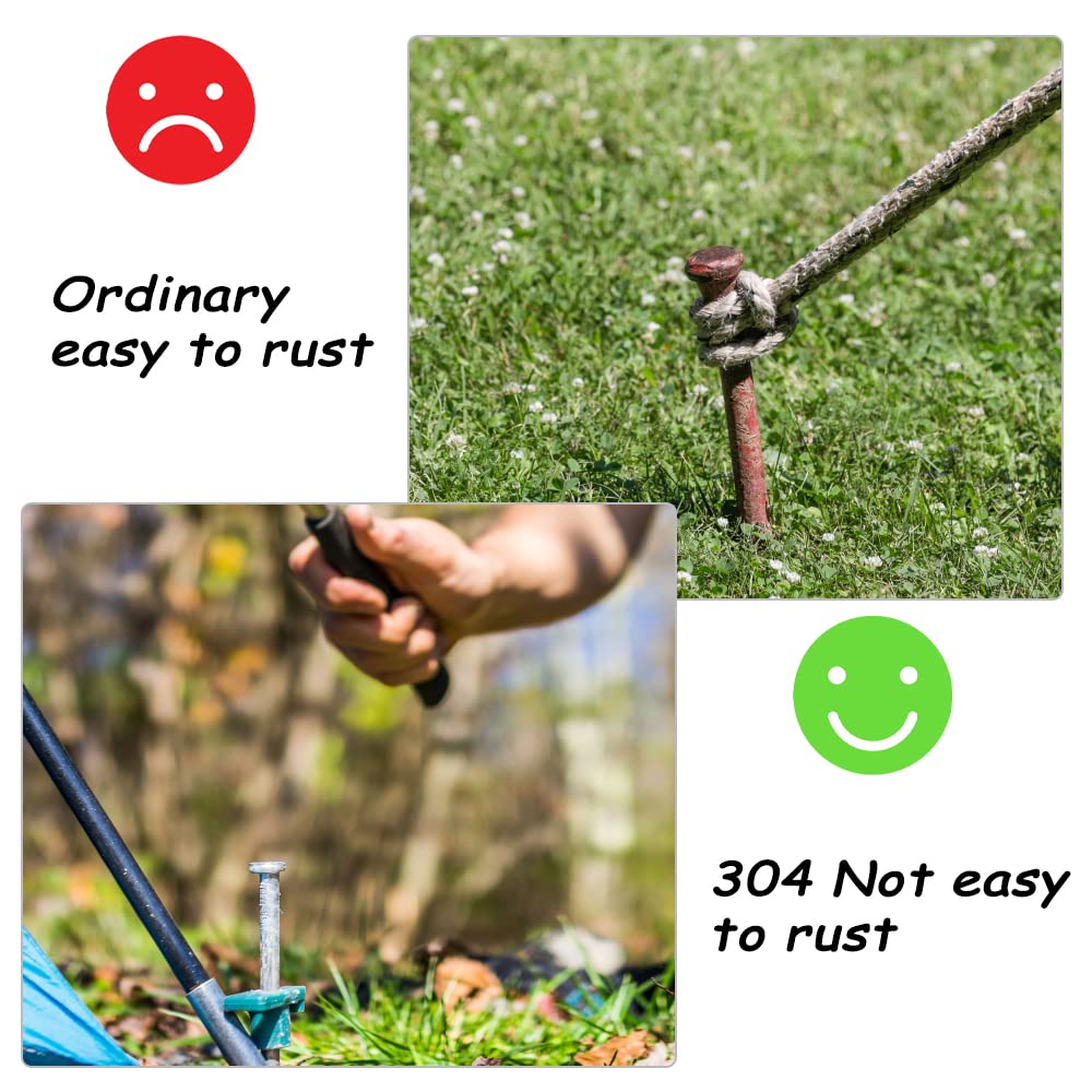 TINSKY durable 304 stainless steel stakes resist rust and wear
