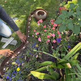 TINSKY lawn edging and paver edging spikes create clean, defined borders