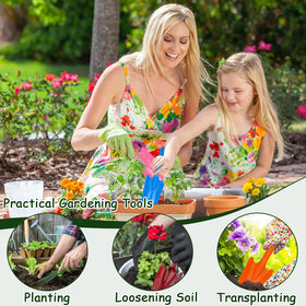 TINSKY pointed-tip digging shovel enables precise digging and transplanting.
