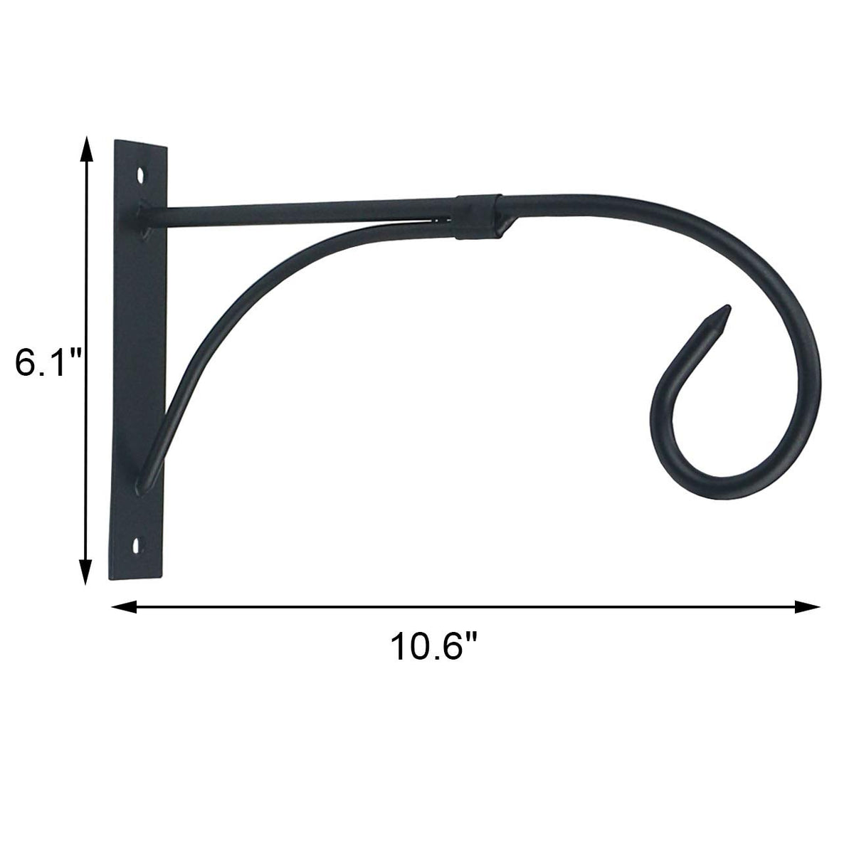 Tinsow wall hook securely holds a bird feeder in a garden
