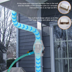 Tintsabo debris-filtering device keeps rainwater cleaner for storage.