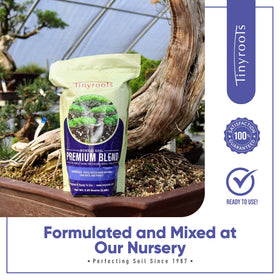 Tinyroots indoor bonsai soil ideal for finished trees and repotting