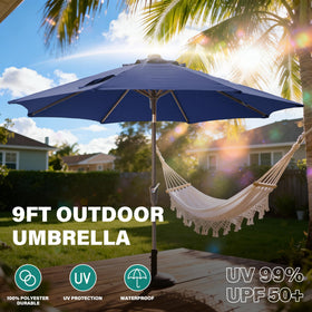 Tioline 32 LED lights on canopy create warm nighttime ambiance.