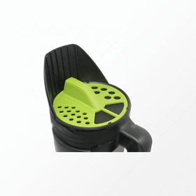 TIPU Hand Spreader with dosage adjustment for coarse to fine flow.