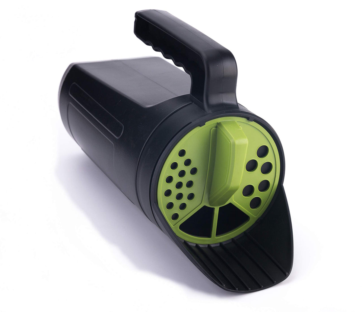 TIPU Hand Spreader Shaker shows 80 oz capacity for lawn and winter materials.