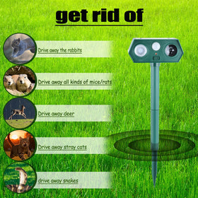 Tirgo Cat Repellent Outdoor solar panel charges power for long operation