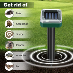 Tirgo gopher deterrent spikes outdoors help keep tunnels away from lawns
