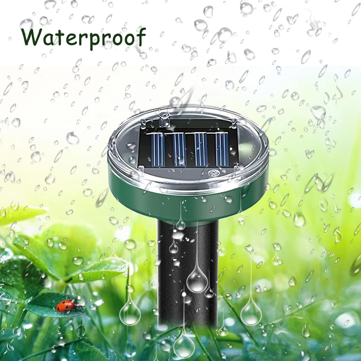 Tirgo waterproof mole deterrent withstands rain and snow