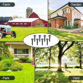 Tirgo yard solar burrowing-rodent protector keeps soil roots safer and gardens less disturbed