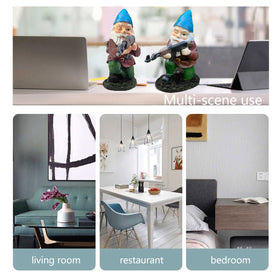 Tirifer hand-painted garden gnome adds character to entryways