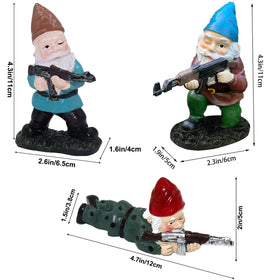 Tirifer weatherproof resin gnomes resist sun and rain
