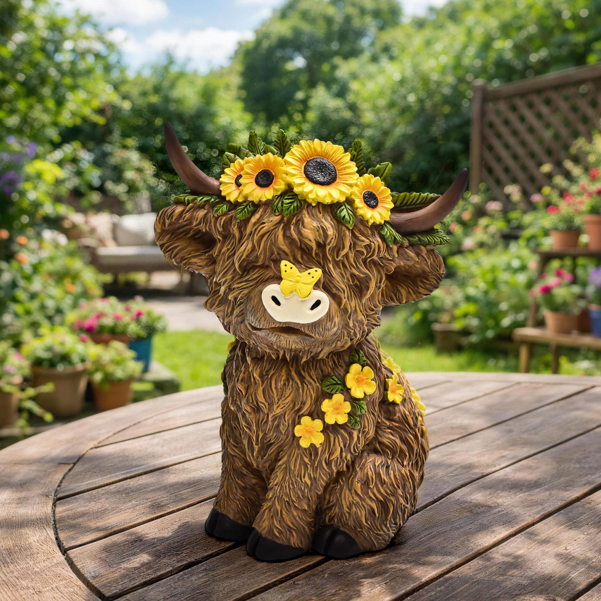 TISEJOY Highland Cow decor serves as a heartwarming gift for loved ones.