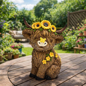 TISEJOY Highland Cow decor serves as a heartwarming gift for loved ones.
