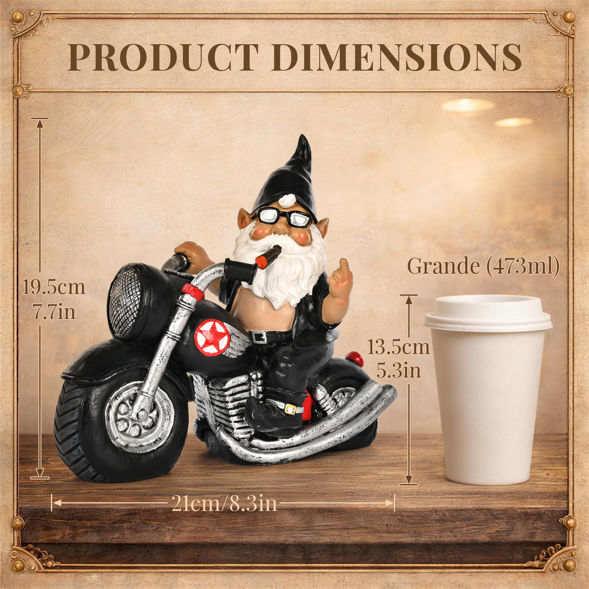 TISEJOY yard decor gnome enhances outdoor spaces