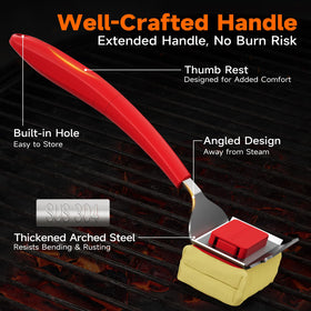 TISHI HERY dual-layer sponges absorb moisture and resist heat during cleaning