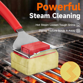 TISHI HERY replaceable head grill brush for long-term maintenance on all grills