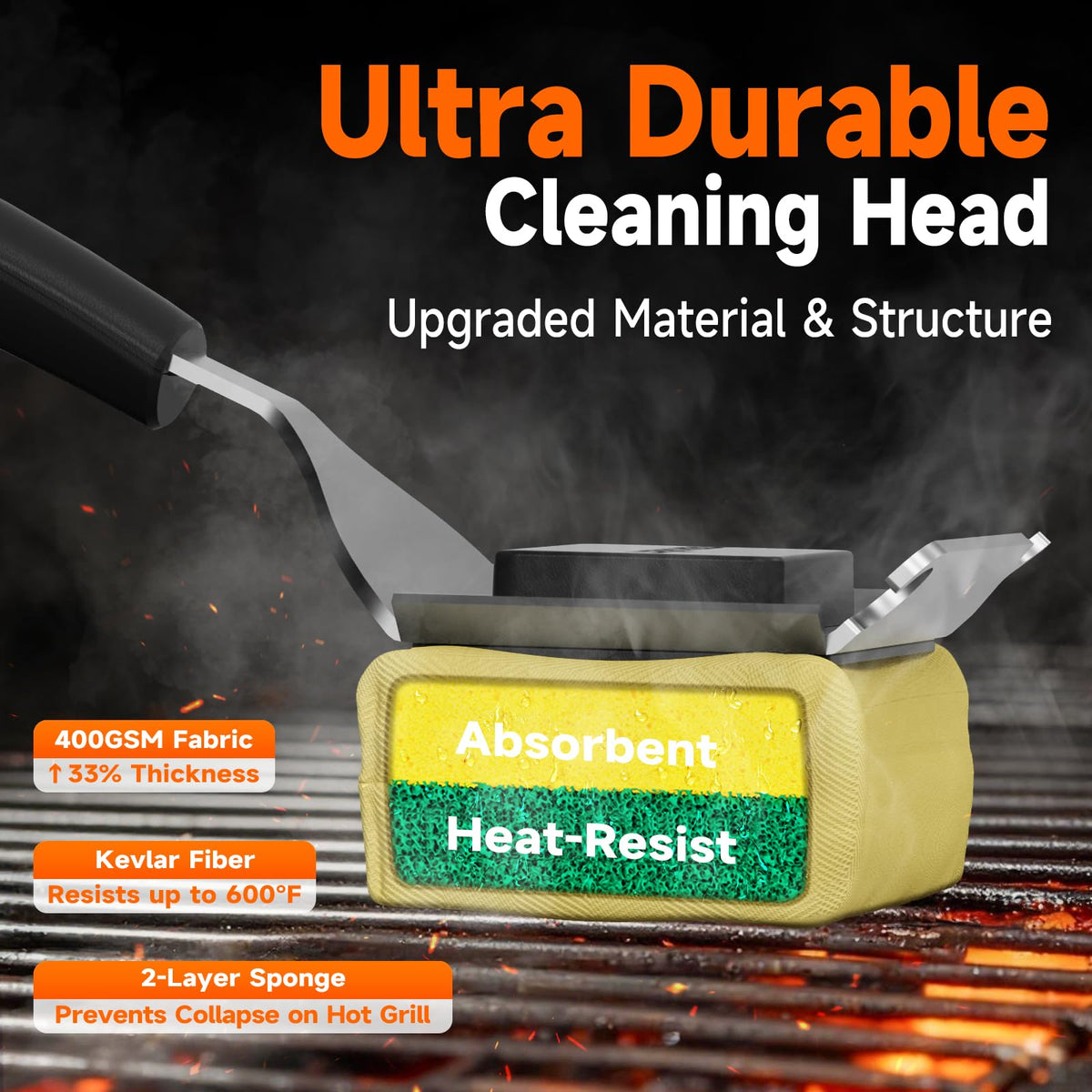 TISHI HERY replaceable head enables quick, tool-free maintenance