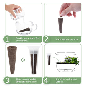 TISOHUGO seed pod hole-design keeps seeds in place during setup