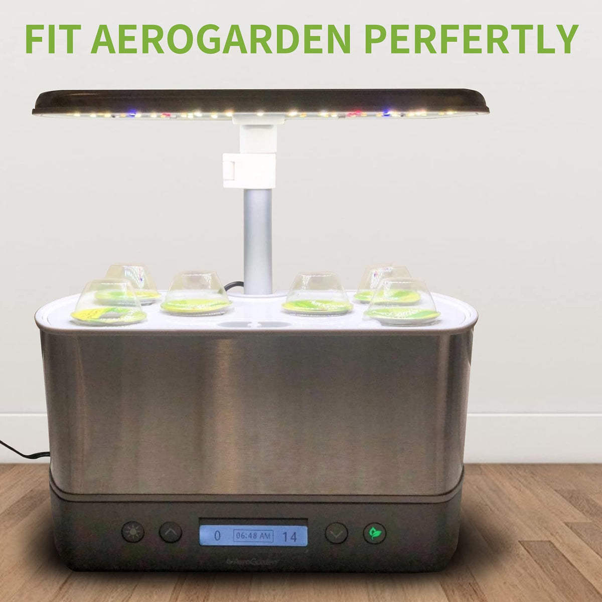 TISOHUGO Grow Domes create a clear mini greenhouse around seed pods to increase humidity.