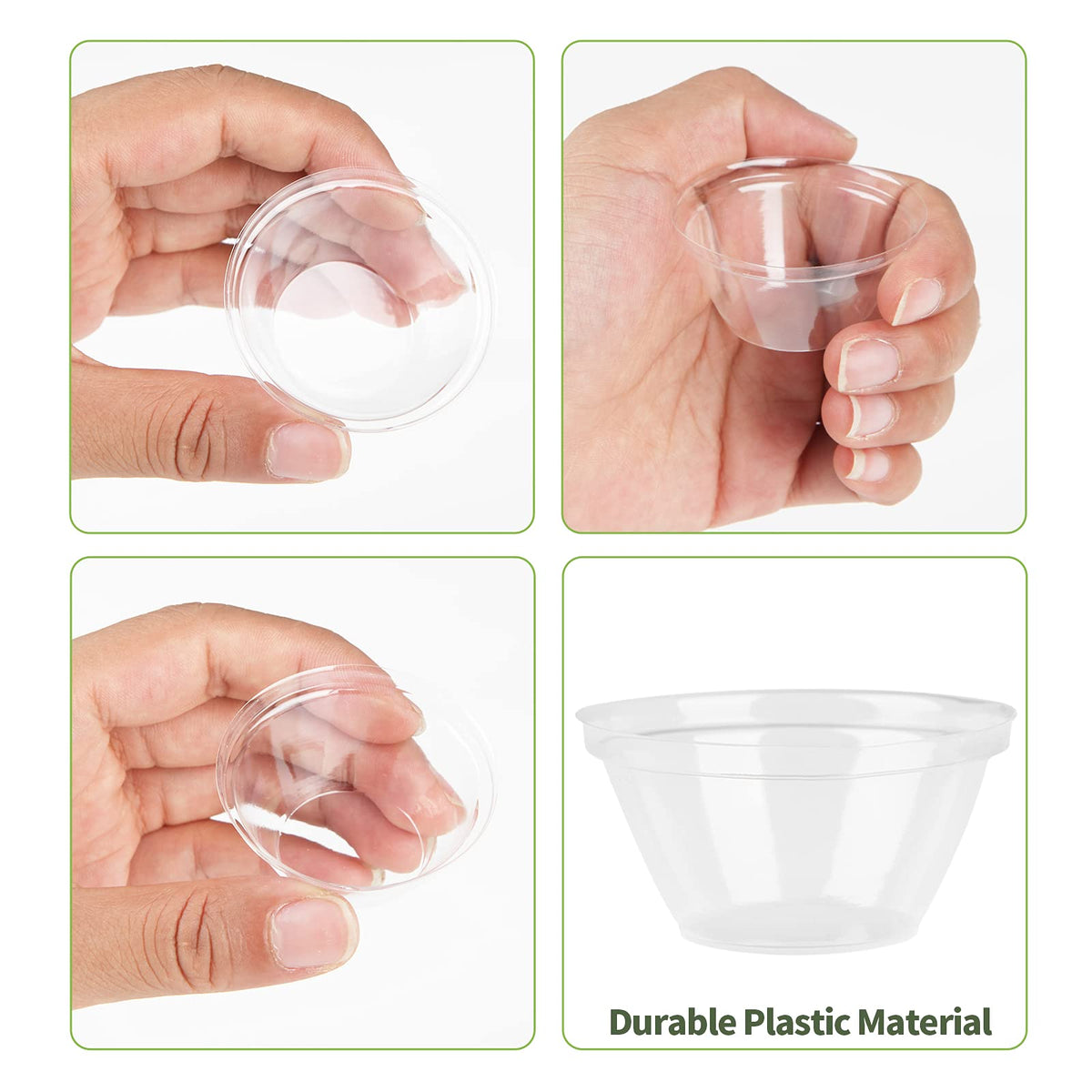 Clear plastic material resists deformation for long-lasting use with AeroGarden setups.