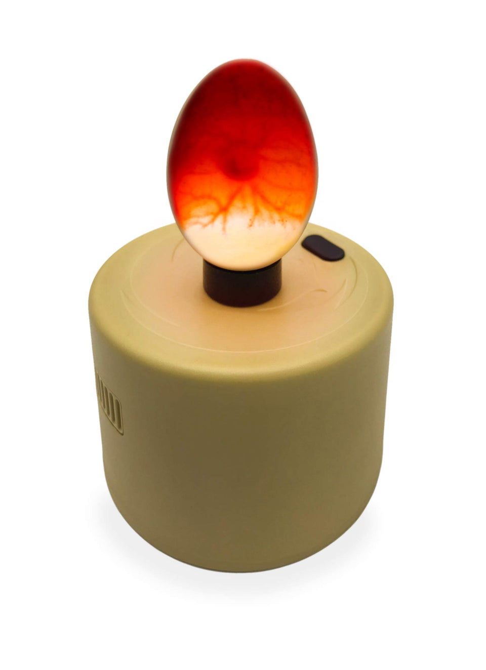 Titan Incubators egg candler power-on for quick checks.