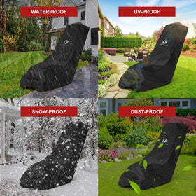 TitanCovers universal fit covers most walk-behind mowers securely