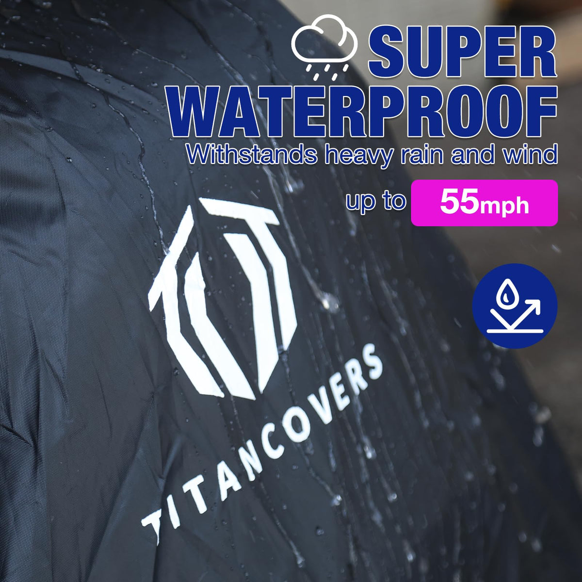 Titancovers PA coating reduces moisture exposure to rain and leaves.