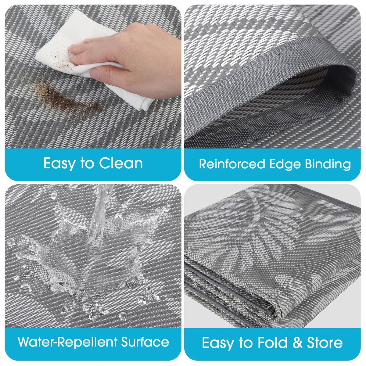 TitanCoziest waterproof-uv-fade outdoor rug protects color under sun and rain.